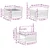 Set vanjskih sofa 6 pcs Bijela i svjetlosiva 79 x 79 x 37 cm