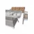 HANAH HOME Baštenska garnitura Hisar 3+1+1 Beige White