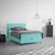 Boxspring Krevet Miami 120/200 cm , tirkizna