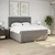 Vidaxl Box spring postelja z vzmetnico taupe 180x200 cm blago