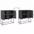 Visoka komoda antracit 100,5 x 39 x 107 cm čelična