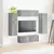 Set zidnog ormarića za TV 4 pcs Siva Sonoma Konstruirano drvo
