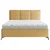 Carryhome OBLAZINJENA POSTELJA 160 cm x 200 cm , tekstil gorčično rumena