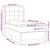 Den Box spring postelja z vzmetnico temno rjava 80x200 cm blago