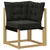 Set vanjskih sofa s jastukom 8 pcs Bijela i crna
