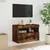 Zidni TV ormarić s LED svjetlima boja hrasta 60x30x40 cm