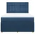 Vidaxl Box spring postelja z vzmetnico modra 160x200 cm blago