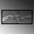 Wallity Zidna dekoracija Michelangelo, 85x39 cm, 1.5 mm, Crna