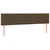 Vidaxl Box spring postelja z vzmetnico temno rjava 160x200 cm blago