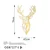 Wallity Zidna dekoracija Red Deer 3, 42x70 cm, Zlatna