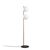 Opviq Podna lampa Dual 13756, 30 x 30 x 155 cm, 2 x E27, 250 cm Kabl, Zlatne boje