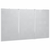 Magnetna bijela ploča sklopiva 150 x 80 x 1,7 cm aluminijska