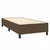 Vidaxl Box spring postelja z vzmetnico LED temno rjava 80x200 cm blago