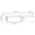 Stalak za monitor 50 x 27 x 15 cm od masivne borovine