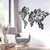 WallXpert metalni zidni ukras MAP-MET9006, geometrijska mapa sveta, 100 x 63 cm, crni