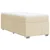 Vidaxl Box spring postelja z vzmetnico krem 80x200 cm blago