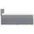 Vidaxl Box spring postelja z vzmetnico svetlo siva 80x200 cm blago