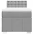 Vidaxl Box spring postelja z vzmetnico svetlo siva 80x200 cm blago