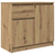 Komoda s ladicama artisan hrast 71x35x65 cm konstruirano drvo