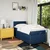 Vidaxl Box spring postelja z vzmetnico modra 100x200 cm blago
