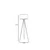 Opviq Podna lampa Fisco, 155 cm, E27, Crna
