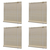 Rolete od prirodnog bambusa 4 kom 120 x 160 cm
