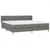 Vidaxl Box spring postelja z vzmetnico temno siva 200x200 cm blago