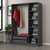 Hanah home Ormar Kale 135x210x52cm Antracit