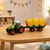 slomart RC traktor s prikolico in balami, LED luči, 1:24