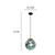 Luster na sajli OSCAR 1xE27/40W/230V dimljena crna