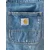 Torba Carhartt WIP Denim Tote Blue Destroy Wash, Splatter Universal