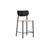 Venture Design Barski stol Polly 55x52x101 cm črne barve