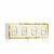 HANAH HOME Komoda Karya White Gold