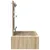 Vidaxl Toaletna mizica Rjava 100 x 40 x 70 cm Konstruiran les