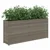 Vrtna sadilica s 2 posude siva 90 x 20 x 40 cm od poliratana