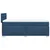 Vidaxl Box spring postelja z vzmetnico modra 90x200 cm blago