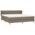 Vidaxl Box spring postelja z vzmetnico taupe 180x200 cm blago