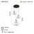 Opviq Luster Ace-52-03, O20, 14cm, IP20 Crno-smeđi