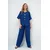 Trend Alacati Stili Ženski komplet bluza i pantalone Alc-X14122, Tamnoplavi