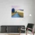 Canvas Slika na platnu Plavo drvo, 30x30cm, Sa ramom, Beli