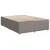 Vidaxl Box spring postelja z vzmetnico taupe 140x200 cm blago
