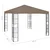 vidaXL Paviljon 3x3 m taupe