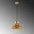 Opviq Luster Tibet-3735-1, 34cm, IP20, Zlatne boje