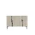 Hanah Home komoda Evva 120, 120 cm, bela / travertin / srebrna