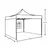 Paviljon sa Mehanizmom 3x3m Crveni Tri Stranice
