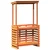 Vidaxl vidaXL Vrtna barska miza s streho rjava 112,5x57x195,5 cm