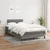 Vidaxl Box spring postelja z vzmetnico temno siva 120x190 cm blago