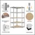 ePRO metalna montažna polica SET 1 kom ugaona 180x90x40 + 2 kom standardne 180x90x40, metal-drvo