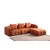 Atelier del Sofa Ugaona garnitura Amaris, 290x200 cm, Narandžasta
