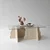 HANAH HOME Sto za dnevnu sobu Canyon Travertine Transparent